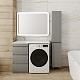 Style Line Тумба с раковиной под стиральную машину Даллас 110 L 3 ящика Люкс Plus серая – фотография-15